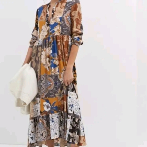 Anthropologie Dresses & Skirts - Anthropologie x Mare Mare Lynda Maxi Dress Size Small Long Sleeve Cottagecore